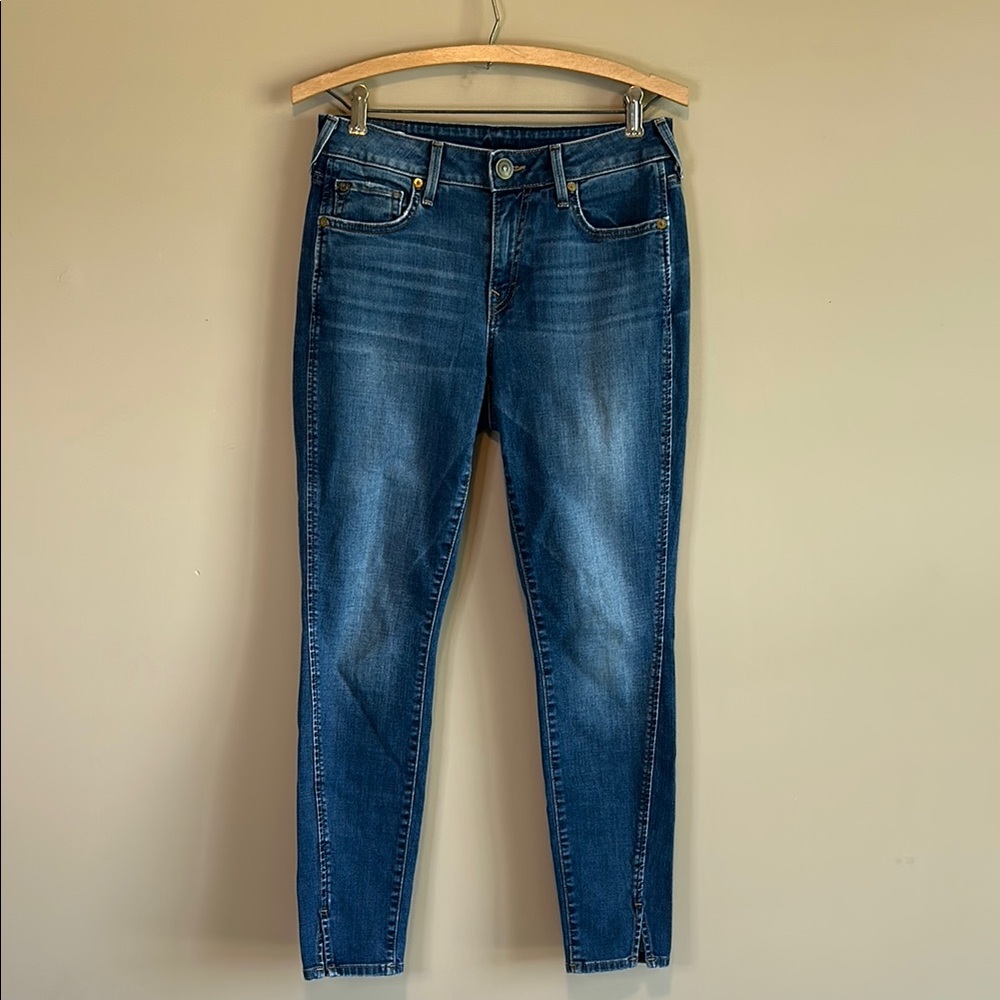 True Religion Blue Curvy Skinny Jeans Stretchy Real Jeans